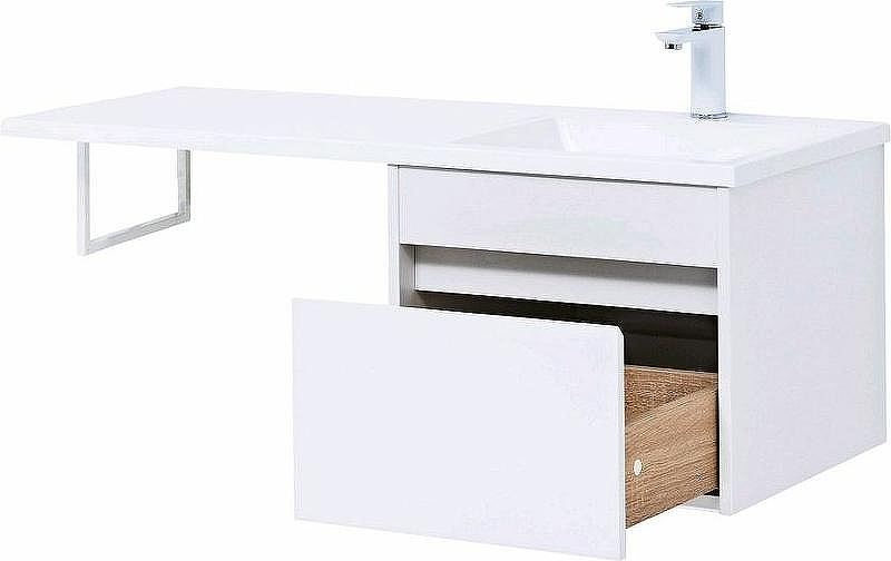 Тумба с раковиной Aquanet Токио 110 R 239209 подвесная Белая, купить, цена, заказать, магазин, доставка, скидка, промокод, купить, цена, заказать, магазин, доставка, скидка, промокод