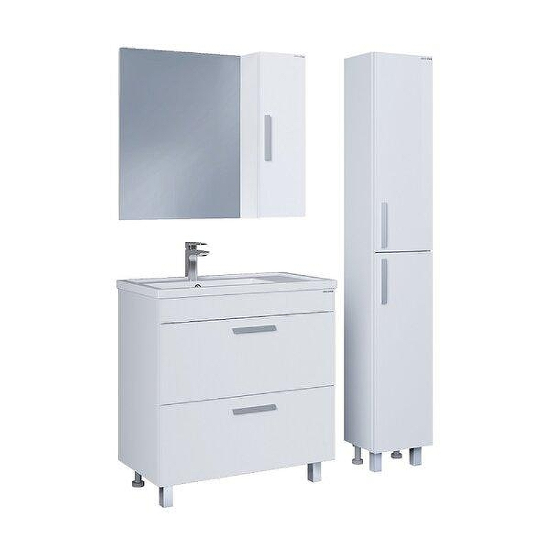 Зеркало со шкафом Grossman Нео 80 208024 цвет Белый, купить, цена, заказать, магазин, доставка, скидка, промокод, купить, цена, заказать, магазин, доставка, скидка, промокод