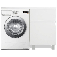 Тумба с раковиной Эстет Dallas Luxe 105 R ФР-00009664 Белая, купить, цена, заказать, магазин, доставка, скидка, промокод, купить, цена, заказать, магазин, доставка, скидка, промокод