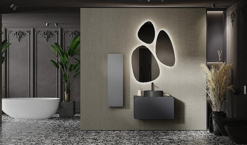 Тумба под раковину Jorno Stone 80 Stn.01.80/P/A/JR подвесная Антрацит, купить, цена, заказать, магазин, доставка, скидка, промокод, купить, цена, заказать, магазин, доставка, скидка, промокод