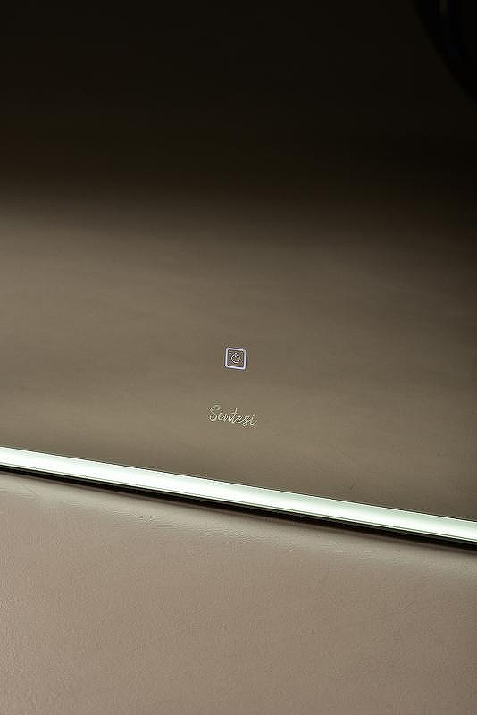 Зеркало Sintesi Armadio 100 SIN-SPEC-ARMADIO-CROMO-100 с подсветкой Хром матовый с сенсорным выключателем, купить, цена, заказать, магазин, доставка, скидка, промокод, купить, цена, заказать, магазин, доставка, скидка, промокод