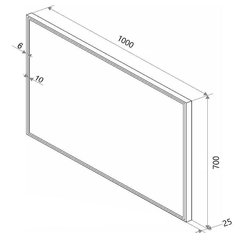 Зеркало Sintesi Armadio 100 SIN-SPEC-ARMADIO-CROMO-100 с подсветкой Хром матовый с сенсорным выключателем, купить, цена, заказать, магазин, доставка, скидка, промокод, купить, цена, заказать, магазин, доставка, скидка, промокод