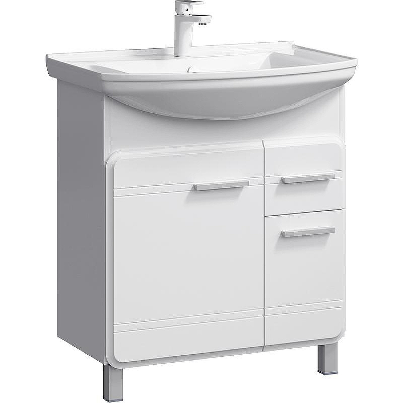 Тумба под раковину Aqwella Корсика 75 Т7м KOR0107 Белая, купить, цена, заказать, магазин, доставка, скидка, промокод, купить, цена, заказать, магазин, доставка, скидка, промокод