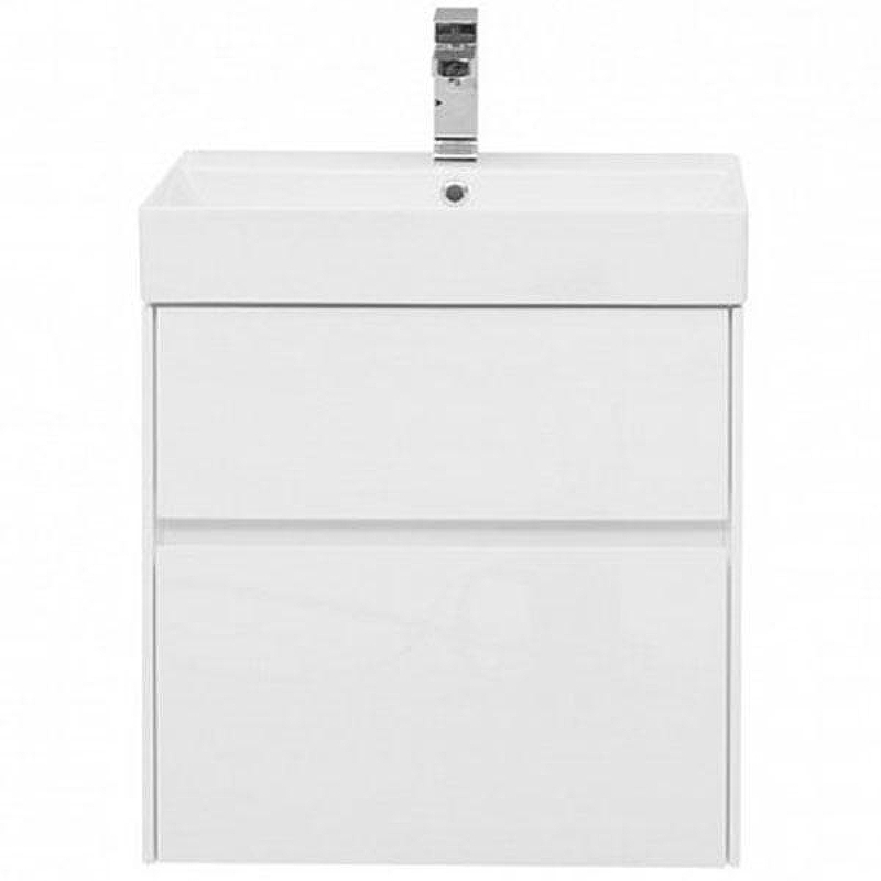 Тумба под раковину Aquanet Бруклин 60 203958 подвесная Белая 203958, купить, цена, заказать, магазин, доставка, скидка, промокод, купить, цена, заказать, магазин, доставка, скидка, промокод