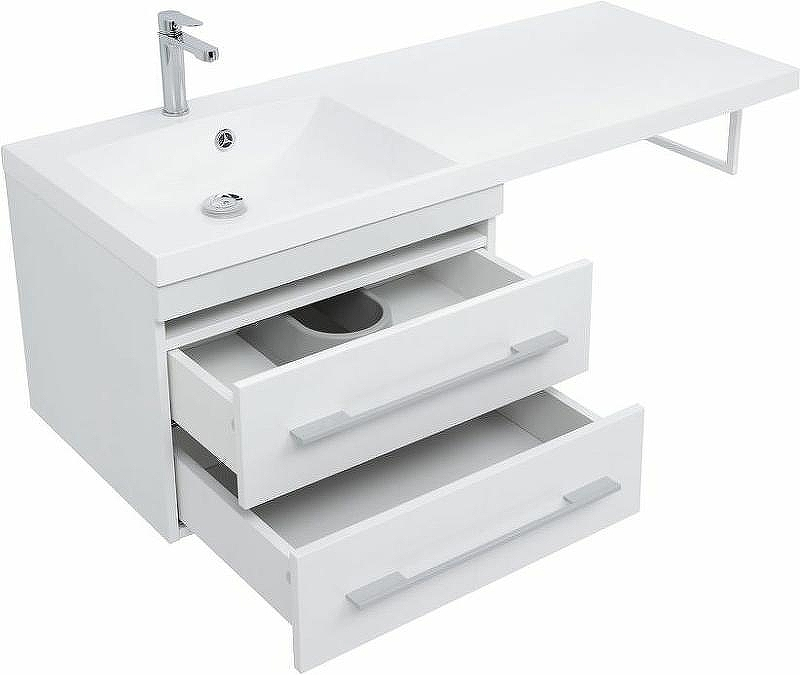 Тумба с раковиной Aquanet Нота 120 L 240160 подвесная Белая, купить, цена, заказать, магазин, доставка, скидка, промокод, купить, цена, заказать, магазин, доставка, скидка, промокод