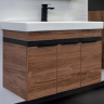 Тумба с раковиной Comforty Соло 90 00-00010979 подвесная Дуб темно-коричневый, купить, цена, заказать, магазин, доставка, скидка, промокод, купить, цена, заказать, магазин, доставка, скидка, промокод