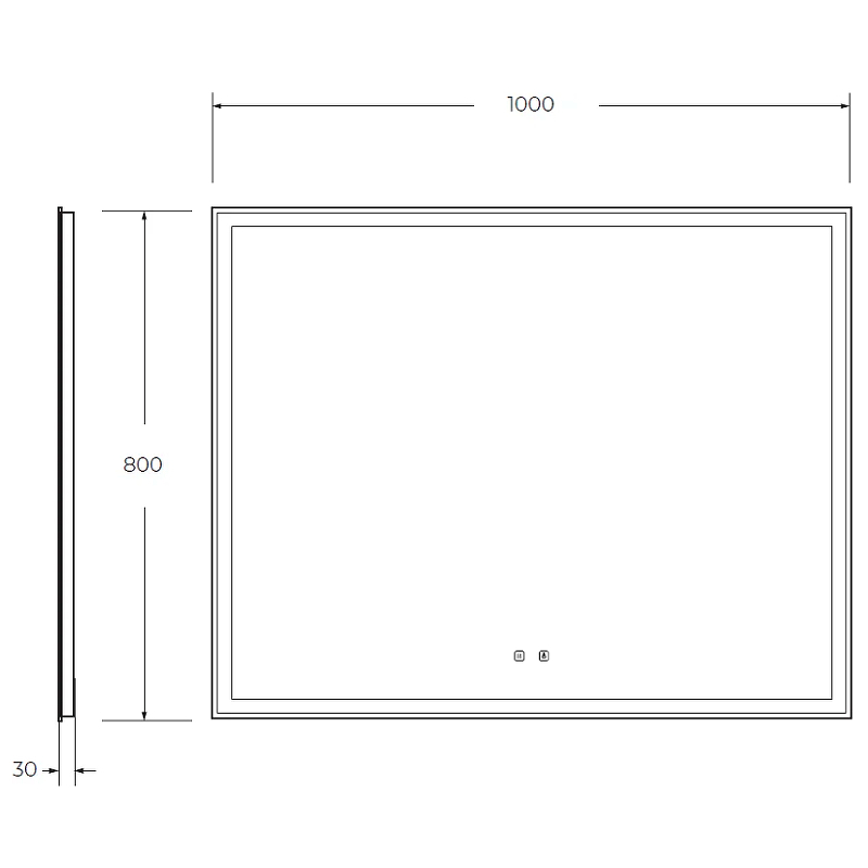 Зеркало BelBagno SPC-GRT 100 с сенсорным выключателем с подсветкой, купить, цена, заказать, магазин, доставка, скидка, промокод, купить, цена, заказать, магазин, доставка, скидка, промокод