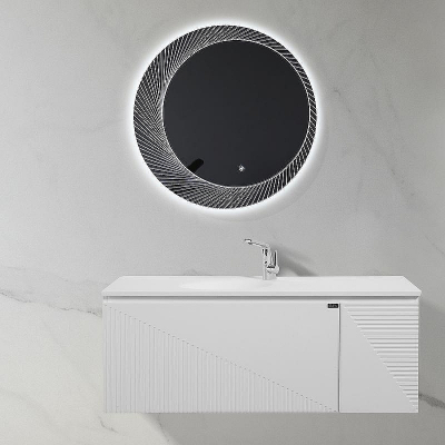 Тумба с раковиной Black&White Universe U918.1200-2 120 91812002 подвесная Glossy White