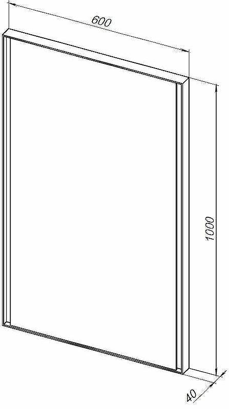 Зеркало Allen Brau Infinity 60 1.21019.BL с подсветкой Черное с сенсорным выключателем, купить, цена, заказать, магазин, доставка, скидка, промокод, купить, цена, заказать, магазин, доставка, скидка, промокод