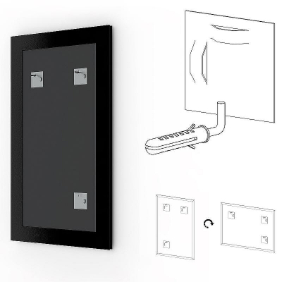 Зеркало Evoform Definite 82х62 BY 1007 в багетной раме - Бусы золотые 46