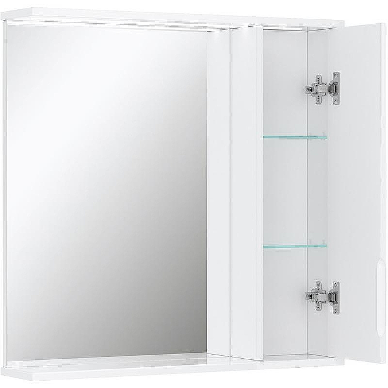 Зеркало со шкафом Volna Joli 70 R zsJOLI70.R-01 с подсветкой Белое, купить, цена, заказать, магазин, доставка, скидка, промокод, купить, цена, заказать, магазин, доставка, скидка, промокод