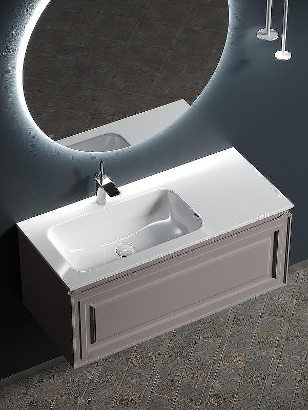 Тумба под раковину Sancos Very 100 L VR100LSM подвесная Doha Soft, купить, цена, заказать, магазин, доставка, скидка, промокод, купить, цена, заказать, магазин, доставка, скидка, промокод