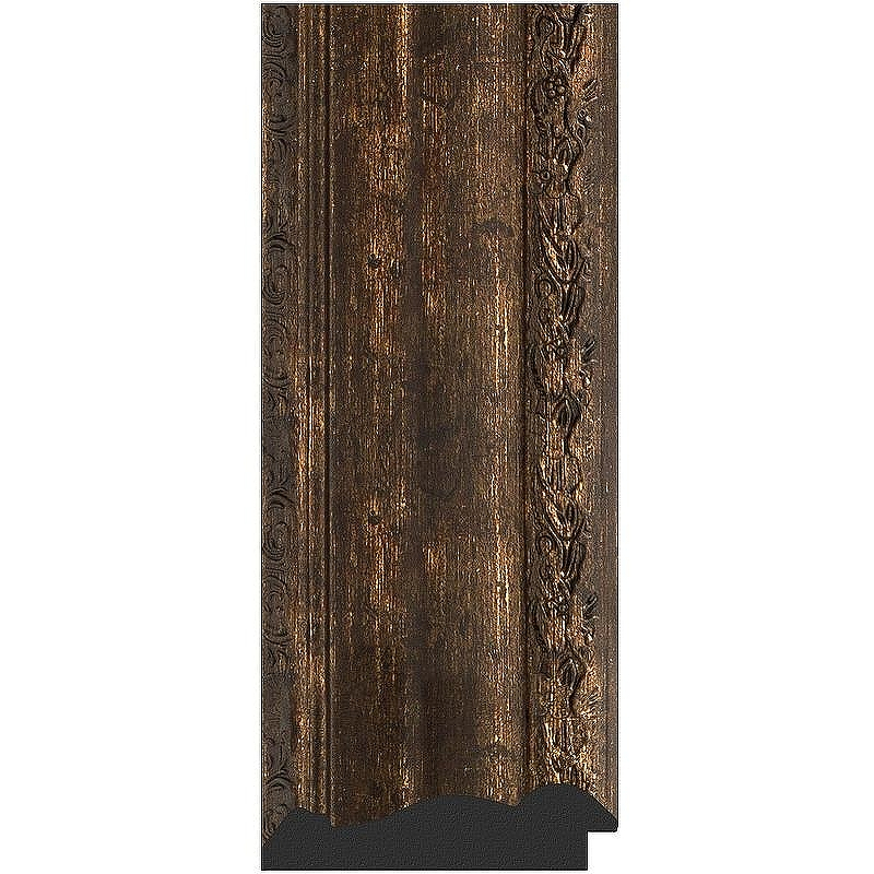 Зеркало Evoform Exclusive 120х72 BY 3456 с фацетом в багетной раме - Состаренное дерево с орнаментом 120, купить, цена, заказать, магазин, доставка, скидка, промокод, купить, цена, заказать, магазин, доставка, скидка, промокод