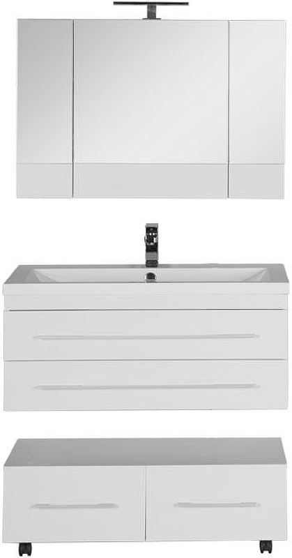 Зеркальный шкаф Aquanet Нота 100 165372 Белый, купить, цена, заказать, магазин, доставка, скидка, промокод, купить, цена, заказать, магазин, доставка, скидка, промокод