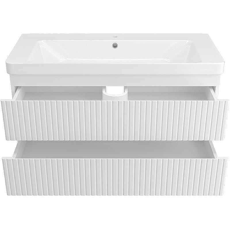 Тумба с раковиной Brevita Victory 105 УТ000015996 подвесная Белая матовая, купить, цена, заказать, магазин, доставка, скидка, промокод, купить, цена, заказать, магазин, доставка, скидка, промокод