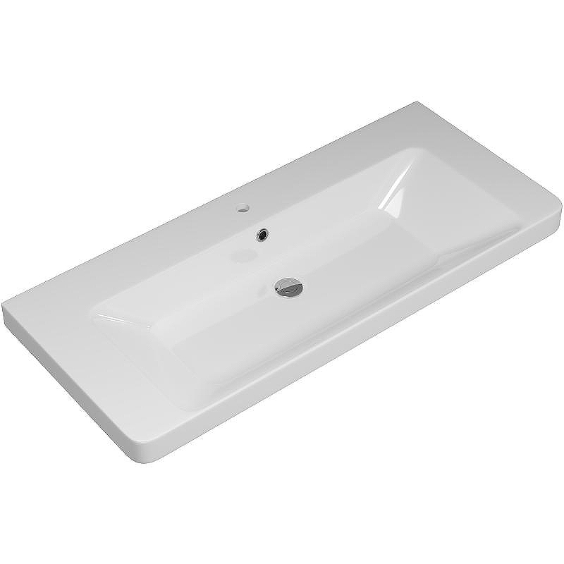 Тумба с раковиной Brevita Victory 105 УТ000015996 подвесная Белая матовая, купить, цена, заказать, магазин, доставка, скидка, промокод, купить, цена, заказать, магазин, доставка, скидка, промокод