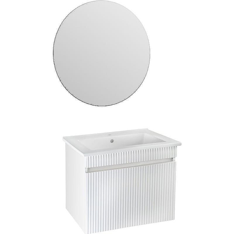 Тумба под раковину Runo Модена 65 00-00002199 подвесная Белая, купить, цена, заказать, магазин, доставка, скидка, промокод, купить, цена, заказать, магазин, доставка, скидка, промокод
