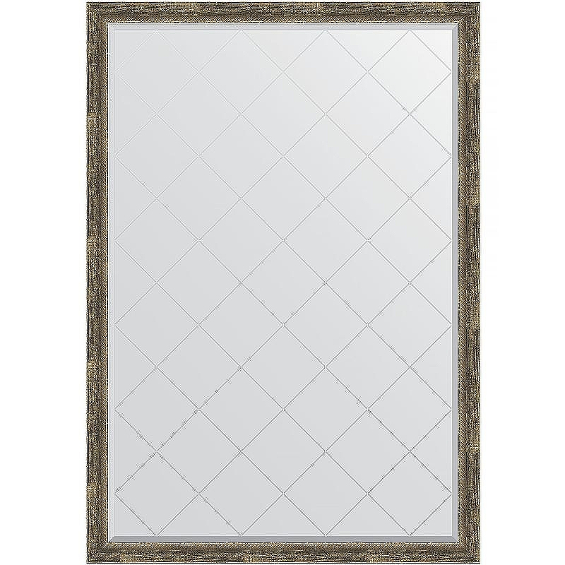 Зеркало Evoform Exclusive-G 183х128 BY 4479 с гравировкой в багетной раме - Старое дерево с плетением 70, купить, цена, заказать, магазин, доставка, скидка, промокод, купить, цена, заказать, магазин, доставка, скидка, промокод