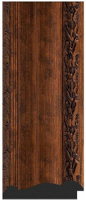 Зеркало Evoform Exclusive Floor 207х117 BY 6179 с фацетом в багетной раме - Состаренная бронза с орнаментом 120