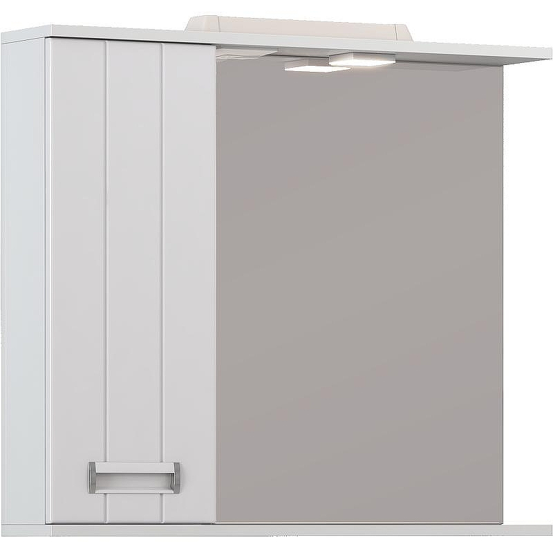 Зеркало со шкафом Vigo Diana 80 L z.DIA.80.L.Elс подсветкой Белое, купить, цена, заказать, магазин, доставка, скидка, промокод, купить, цена, заказать, магазин, доставка, скидка, промокод