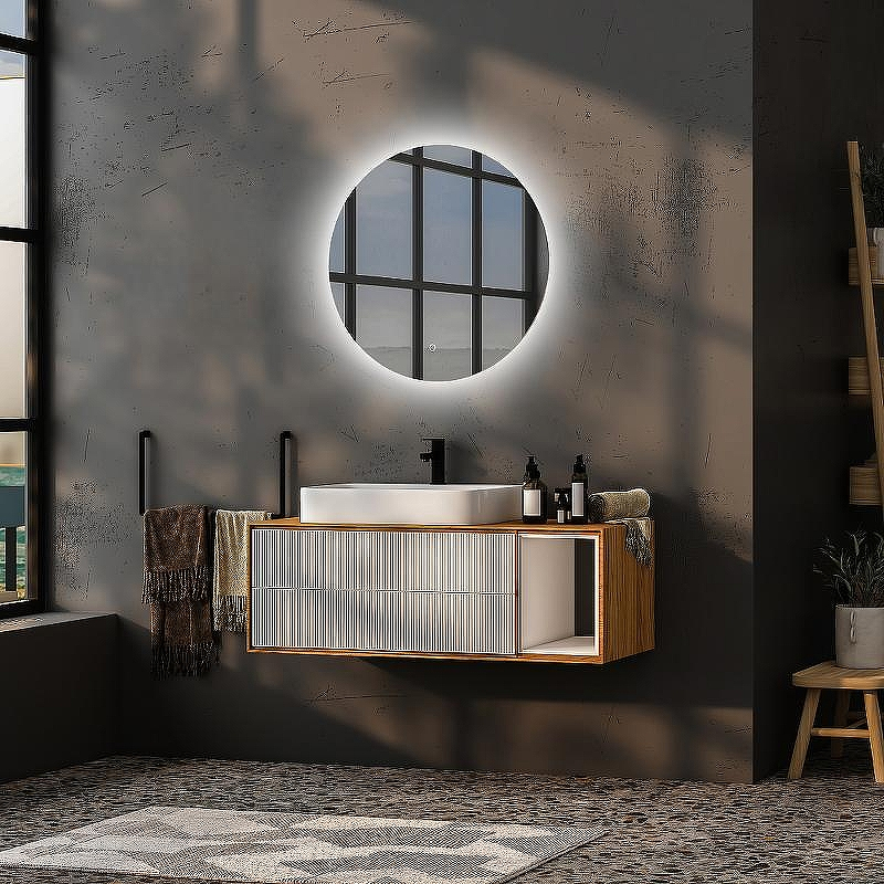 Зеркало Abber Mond 65 AG6202S-0.65 с подсветкой с сенсорным выключателем и диммером, купить, цена, заказать, магазин, доставка, скидка, промокод, купить, цена, заказать, магазин, доставка, скидка, промокод