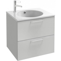 Тумба под раковину Jacob Delafon Odeon Rive Gauche 60 EB2520-R5-N18 подвесная Белая ручки Хром, купить, цена, заказать, магазин, доставка, скидка, промокод, купить, цена, заказать, магазин, доставка, скидка, промокод