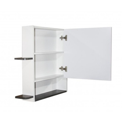 Зеркальный шкаф Mixline Сура 70 539803 Серый Белый