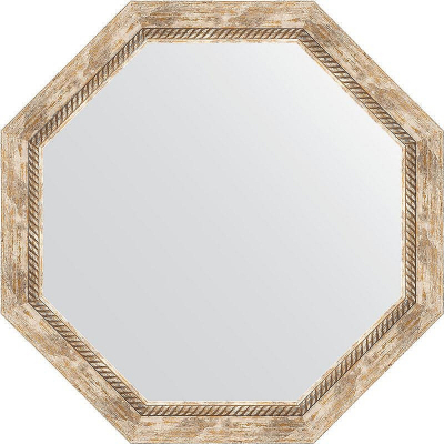 Зеркало Evoform Octagon 73х73 BY 3759 в багетной раме - Прованс с плетением 70