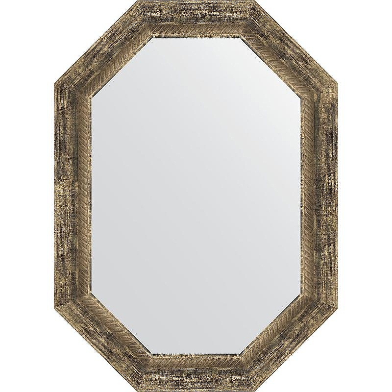 Зеркало Evoform Octagon 53x73 BY 7121 в багетной раме - Старое дерево с плетением 70, купить, цена, заказать, магазин, доставка, скидка, промокод, купить, цена, заказать, магазин, доставка, скидка, промокод