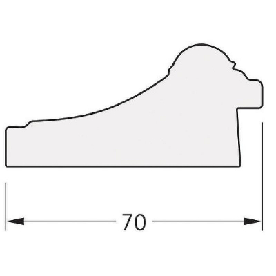 Зеркало Evoform Octagon 58х58 BY 7314 в багетной раме - Состаренное серебро с плетением 70