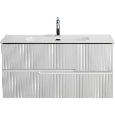 Тумба под раковину Cezares Duet-N 100 DUET-N-1000-2C-SO-BL подвесная Bianco Lucido