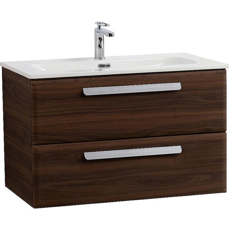 Тумба под раковину Cezares Eco-Cer-N 80 ECO-CER-N-800-2C-SO-NCS-P подвесная Орех шоколад Софт без ручек, купить, цена, заказать, магазин, доставка, скидка, промокод, купить, цена, заказать, магазин, доставка, скидка, промокод