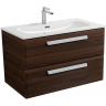 Тумба под раковину Cezares Eco-Cer-N 80 ECO-CER-N-800-2C-SO-NCS-P подвесная Орех шоколад Софт без ручек, купить, цена, заказать, магазин, доставка, скидка, промокод, купить, цена, заказать, магазин, доставка, скидка, промокод