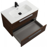 Тумба под раковину Cezares Eco-Cer-N 80 ECO-CER-N-800-2C-SO-NCS-P подвесная Орех шоколад Софт без ручек, купить, цена, заказать, магазин, доставка, скидка, промокод, купить, цена, заказать, магазин, доставка, скидка, промокод