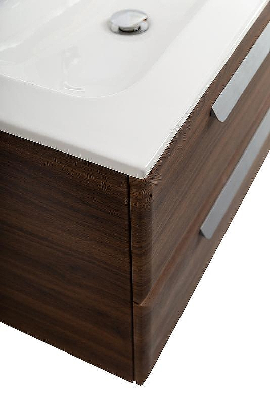 Тумба под раковину Cezares Eco-Cer-N 80 ECO-CER-N-800-2C-SO-NCS-P подвесная Орех шоколад Софт без ручек, купить, цена, заказать, магазин, доставка, скидка, промокод, купить, цена, заказать, магазин, доставка, скидка, промокод