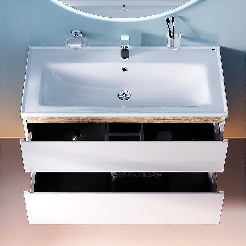 Тумба под раковину AM.PM X-Joy 100 M85AFHX1002WG подвесная Белый глянец, купить, цена, заказать, магазин, доставка, скидка, промокод, купить, цена, заказать, магазин, доставка, скидка, промокод