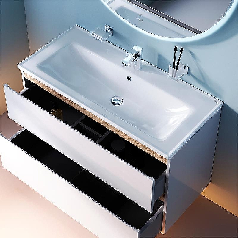 Тумба под раковину AM.PM X-Joy 100 M85AFHX1002WG подвесная Белый глянец, купить, цена, заказать, магазин, доставка, скидка, промокод, купить, цена, заказать, магазин, доставка, скидка, промокод