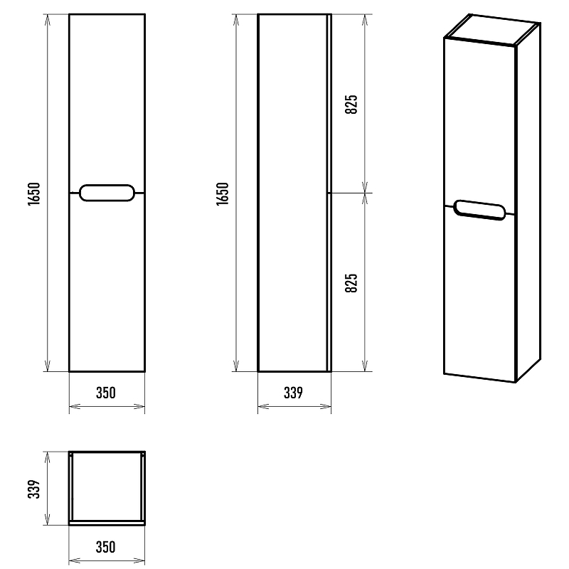Шкаф пенал Misty Роял 35 П-Роя-02035-011П подвесной Черный матовый, купить, цена, заказать, магазин, доставка, скидка, промокод, купить, цена, заказать, магазин, доставка, скидка, промокод