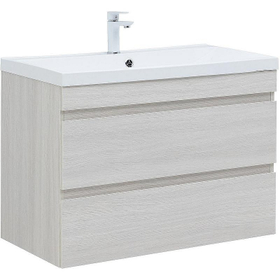 Тумба под раковину Aquanet Нота New 90 334205 подвесная Дуб холден