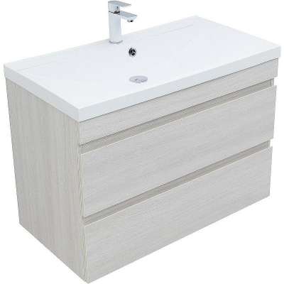 Тумба под раковину Aquanet Нота New 90 334205 подвесная Дуб холден