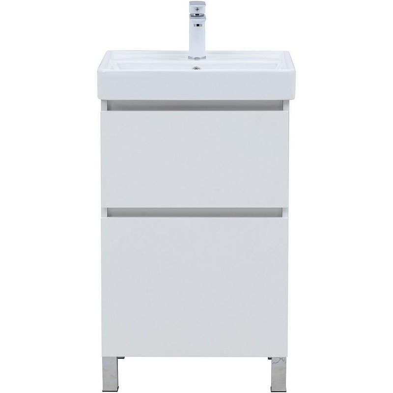 Тумба под раковину Aquanet Вега 50 344120 Белый глянец, купить, цена, заказать, магазин, доставка, скидка, промокод, купить, цена, заказать, магазин, доставка, скидка, промокод