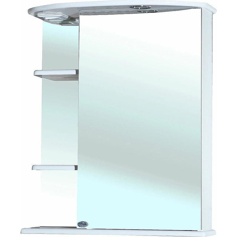 Зеркальный шкаф Bellezza Магнолия 60 R 4612709001019 с подсветкой Белый, купить, цена, заказать, магазин, доставка, скидка, промокод, купить, цена, заказать, магазин, доставка, скидка, промокод
