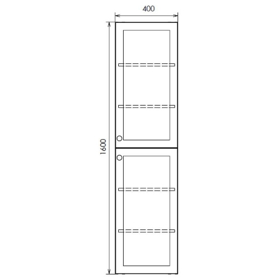 Шкаф пенал Comforty Ереван 40 00-00017603 подвесной Серый шелк
