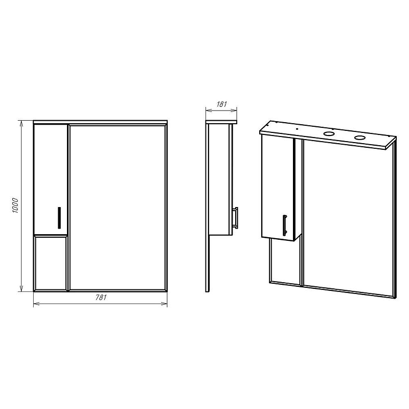 Зеркало Misty Амбра 80 L П-Амб0280-0322ЯЛ с подсветкой Белое матовое, купить, цена, заказать, магазин, доставка, скидка, промокод, купить, цена, заказать, магазин, доставка, скидка, промокод