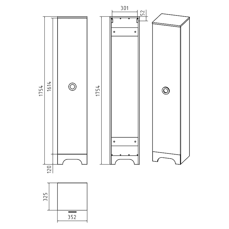 Шкаф пенал Misty Лейла 35 L П-Лей0501-01Л Белый, купить, цена, заказать, магазин, доставка, скидка, промокод, купить, цена, заказать, магазин, доставка, скидка, промокод