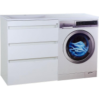 Тумба под раковину Misty Фостер 130 Э-Фос01070-013ЯНС Белая, купить, цена, заказать, магазин, доставка, скидка, промокод, купить, цена, заказать, магазин, доставка, скидка, промокод