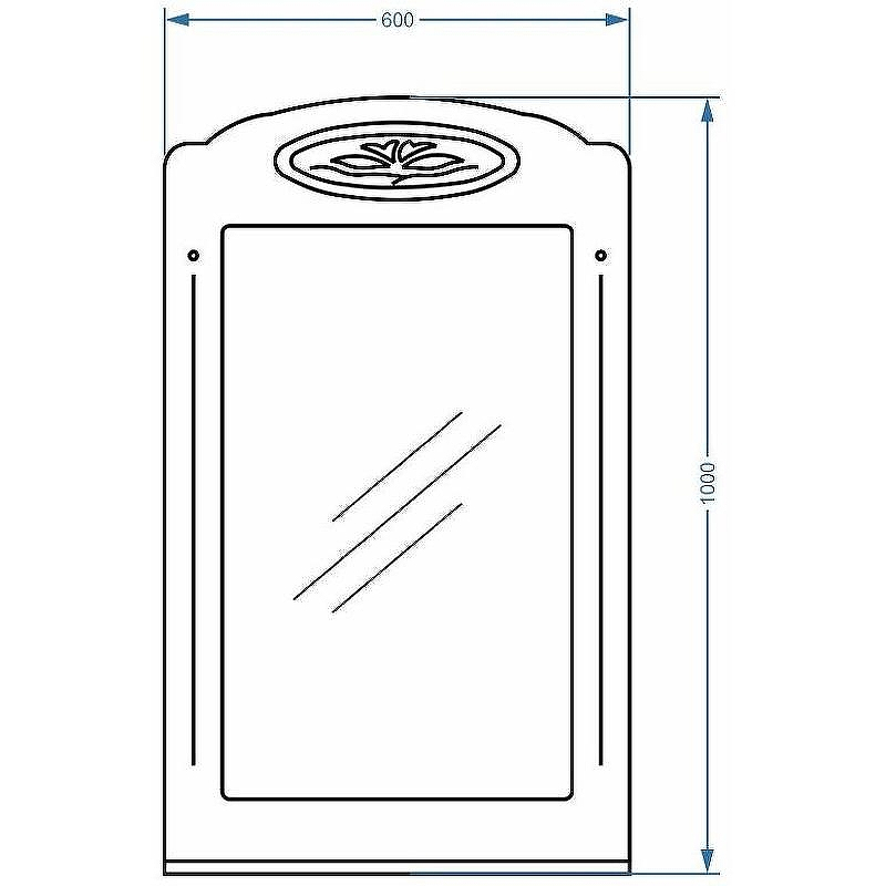 Зеркало Stella Polar Кармела 60 SP-00000188 Ольха белая, купить, цена, заказать, магазин, доставка, скидка, промокод, купить, цена, заказать, магазин, доставка, скидка, промокод