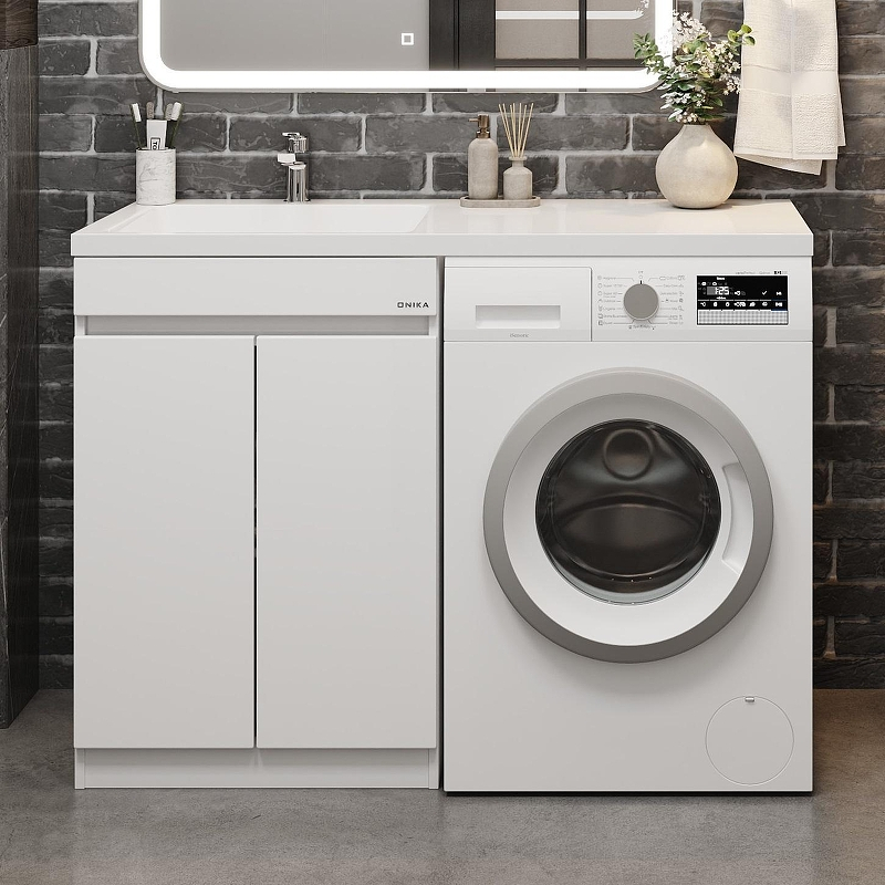 Тумба под раковину Onika Милтон 58 105802 цвет Белый, купить, цена, заказать, магазин, доставка, скидка, промокод, купить, цена, заказать, магазин, доставка, скидка, промокод