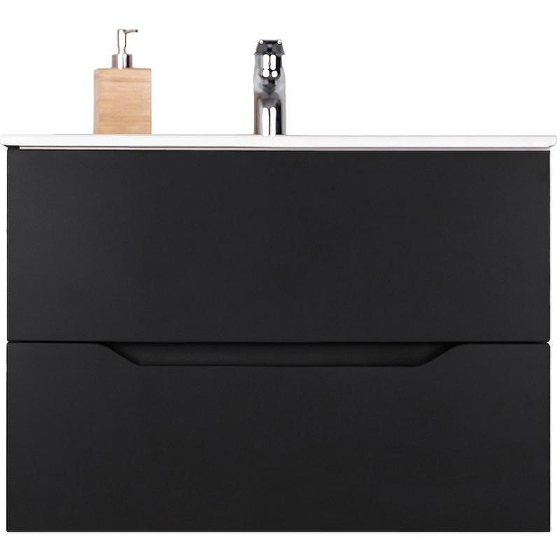 Тумба с раковиной Orange Li-80Tub+Ra подвесная Черная матовая, купить, цена, заказать, магазин, доставка, скидка, промокод, купить, цена, заказать, магазин, доставка, скидка, промокод