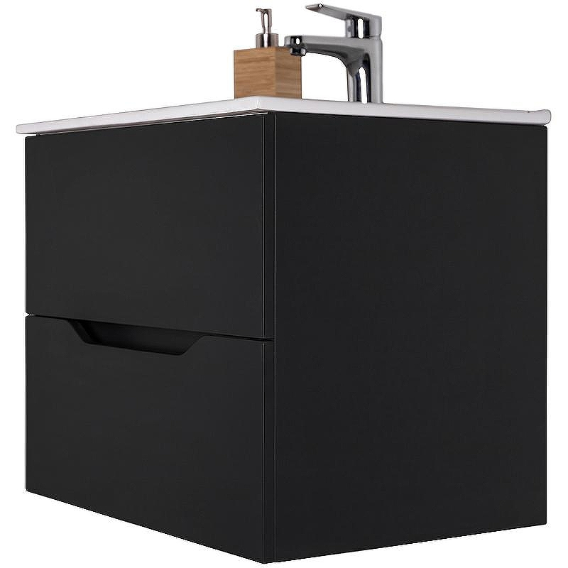 Тумба с раковиной Orange Li-80Tub+Ra подвесная Черная матовая, купить, цена, заказать, магазин, доставка, скидка, промокод, купить, цена, заказать, магазин, доставка, скидка, промокод